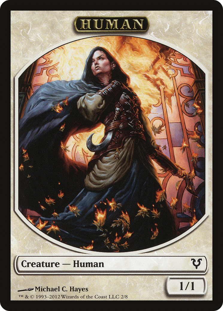 Human Token (002) - Avacyn Restored Tokens