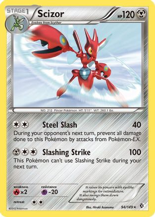 Scizor (94) Reverse Holofoil - Boundaries Crossed