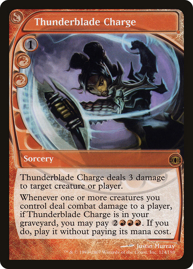 Thunderblade Charge (124) Foil - Future Sight