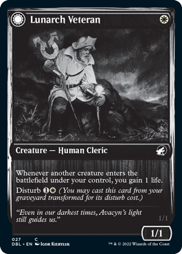 Lunarch Veteran // Luminous Phantom [Innistrad: Double Feature] Foil