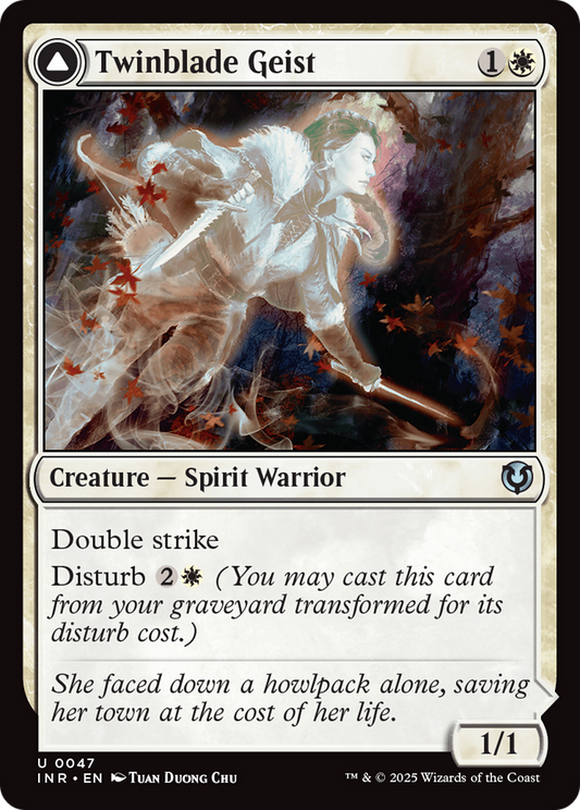 Twinblade Geist // Twinblade Invocation (047) - Innistrad Remastered