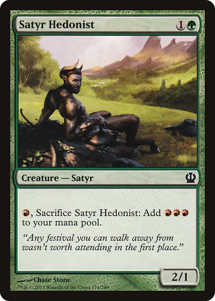 Satyr Hedonist [Theros] Foil