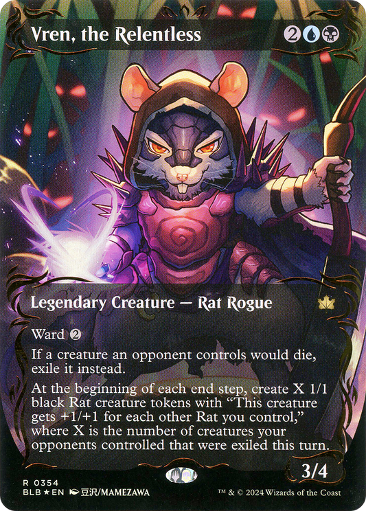 Vren, the Relentless: (Showcase)(Borderless) Foil (354)
