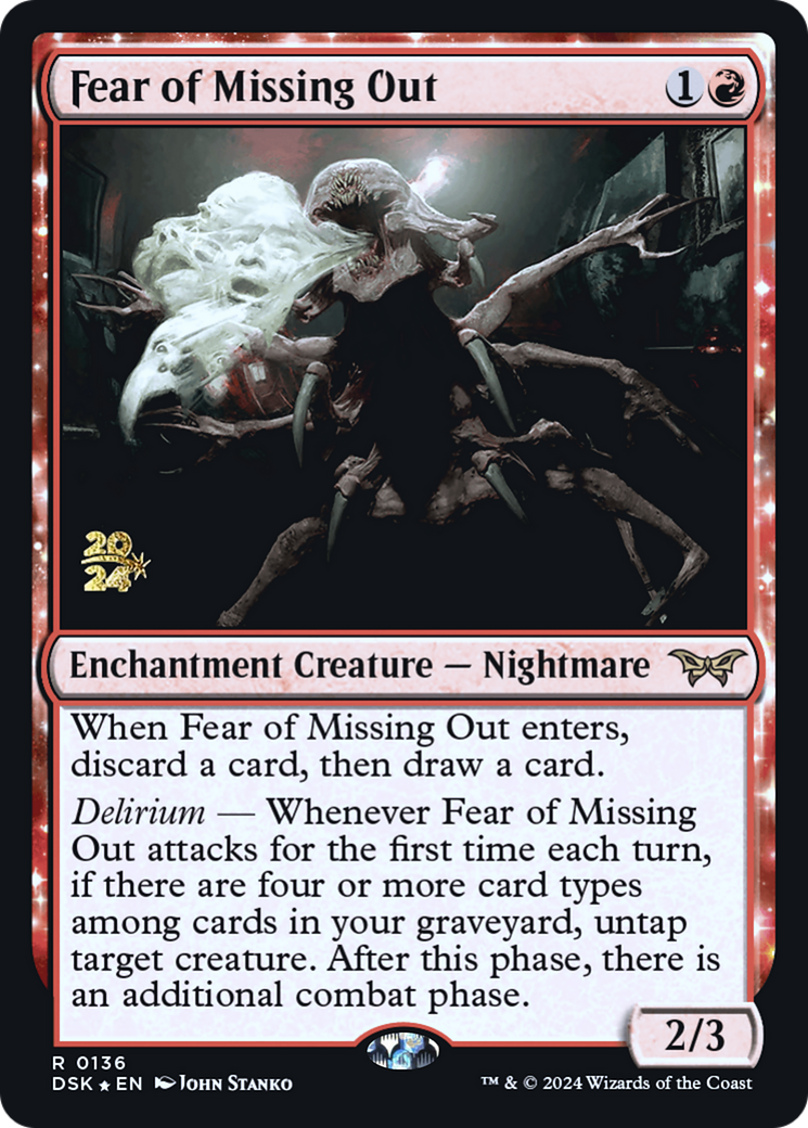 Fear of Missing Out [Duskmourn: House of Horror Prerelease Promos] | Silver Goblin