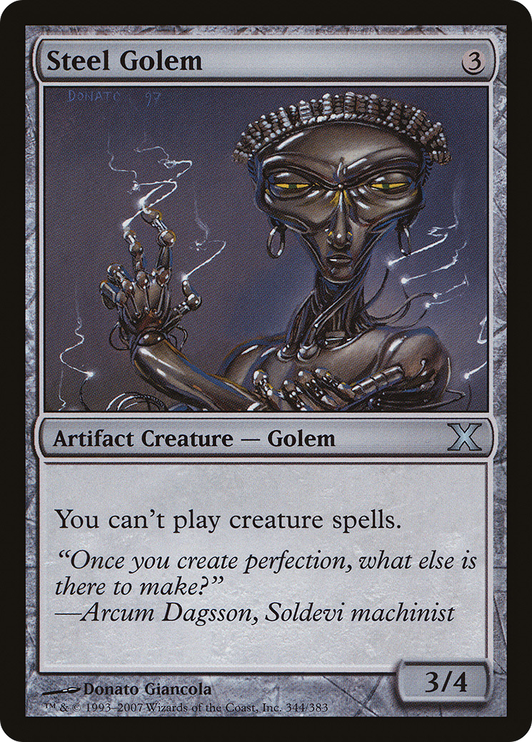 Steel Golem [Tenth Edition] Foil