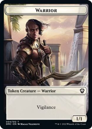 Zombie Knight // Warrior Double-Sided Token [Dominaria United Commander Tokens] | Silver Goblin