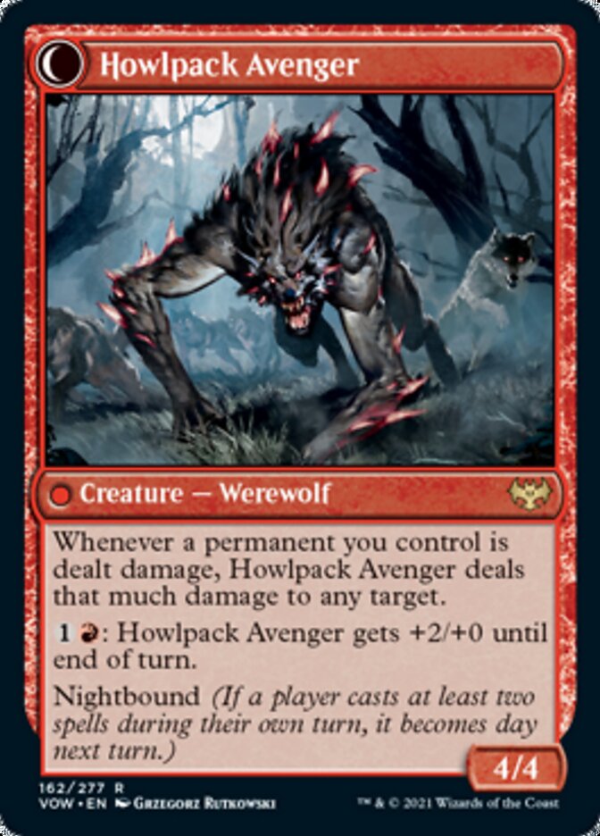 Ill-Tempered Loner // Howlpack Avenger [Innistrad: Crimson Vow] Foil