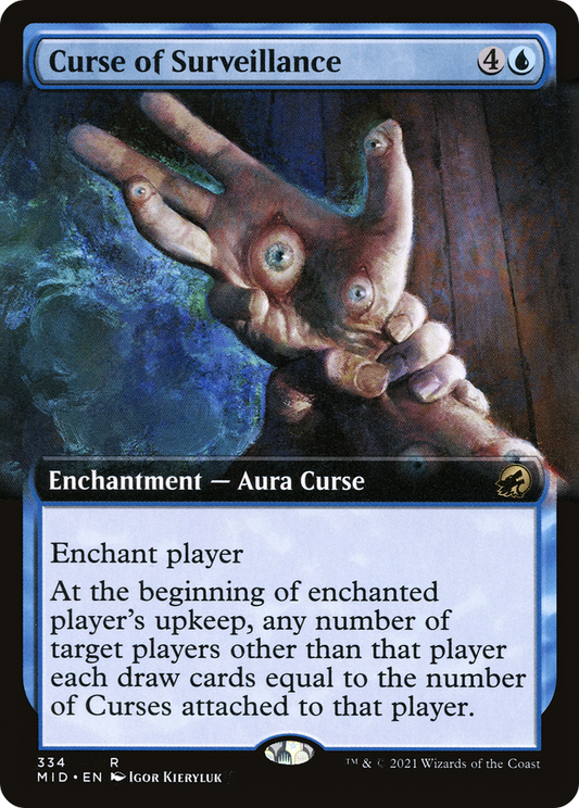 Curse of Surveillance (Extended Art) [Innistrad: Midnight Hunt] Foil