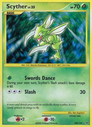 Scyther (130) Holofoil - Platinum