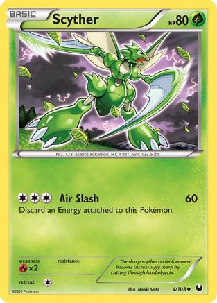 Scyther (4) Reverse Holofoil - Dark Explorers