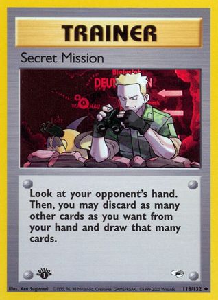 Secret Mission (118) 1st Edition - Gym Heroes