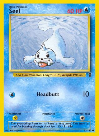 Seel (92) Reverse Holofoil - Legendary Collection