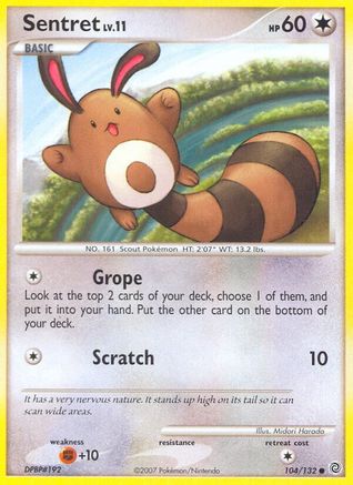 Sentret (104) Reverse Holofoil - Secret Wonders