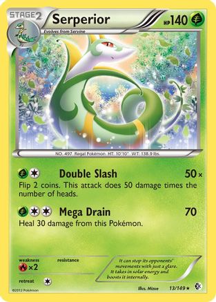 Serperior (13) Reverse Holofoil - Boundaries Crossed