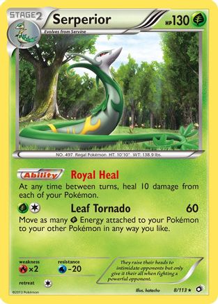 Serperior (8) Reverse Holofoil - Legendary Treasures