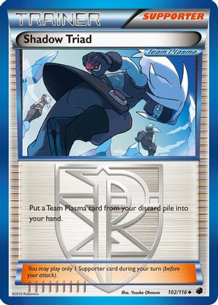 Shadow Triad (Team Plasma) (102) Reverse Holofoil - Plasma Freeze