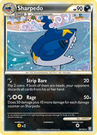 Sharpedo (30) Reverse Holofoil - Triumphant