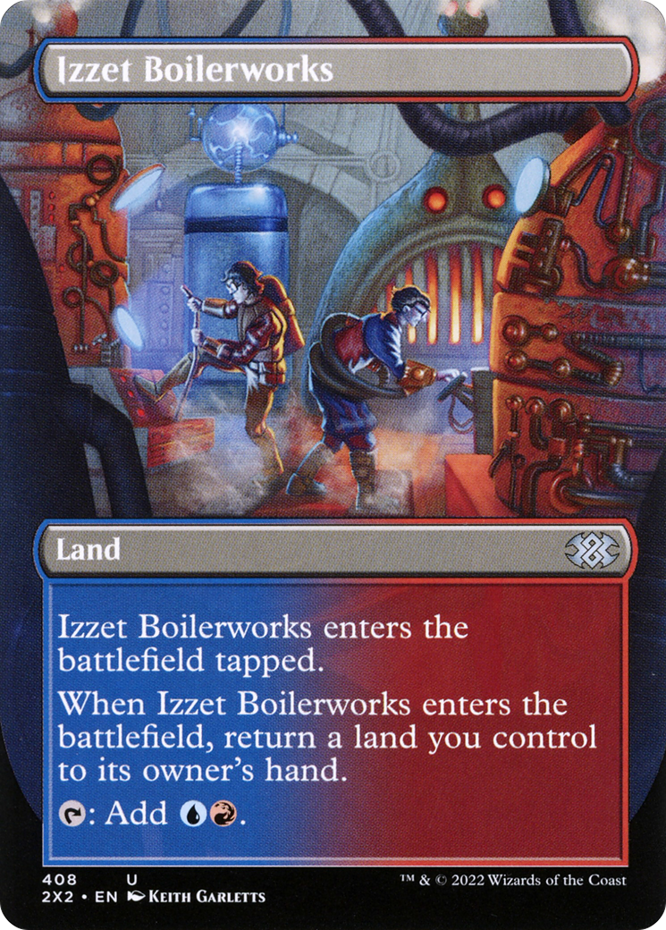 Izzet Boilerworks (Borderless Alternate Art) [Double Masters 2022] Foil