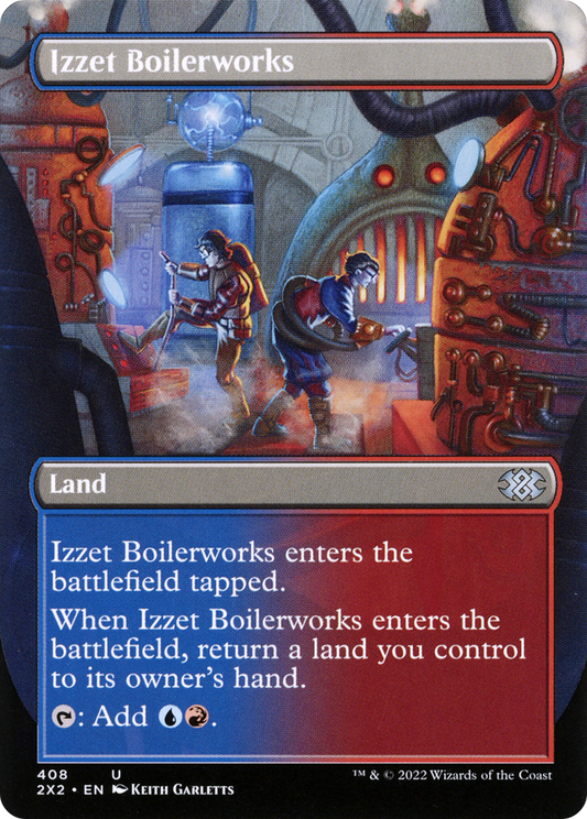 Izzet Boilerworks (Borderless Alternate Art) [Double Masters 2022] Foil