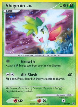 Shaymin (15) Reverse Holofoil - Platinum