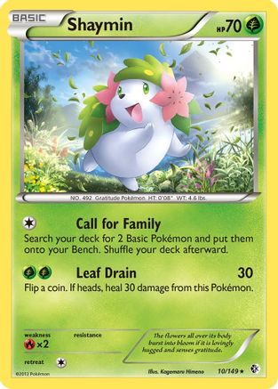 Shaymin (10) Reverse Holofoil - Boundaries Crossed
