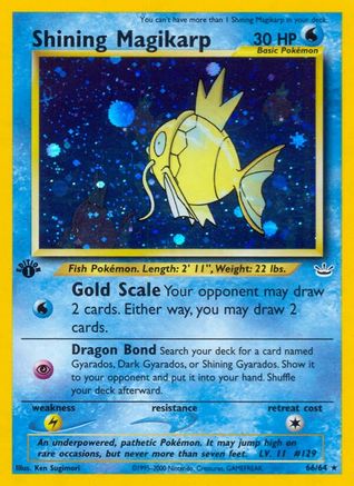 Shining Magikarp (66) 1st Edition Holofoil - Neo Revelation