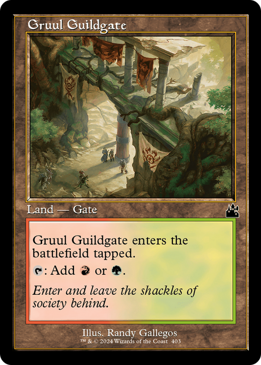 Gruul Guildgate (Retro Frame) [Ravnica Remastered] Foil