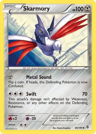 Skarmory (96) Reverse Holofoil - Boundaries Crossed