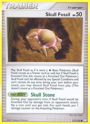 Skull Fossil (117) Reverse Holofoil - Mysterious Treasures