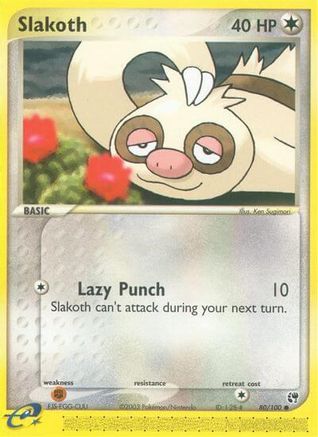 Slakoth (80/100) [EX: Sandstorm] Reverse Holofoil