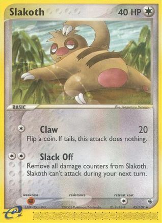 Slakoth (45/109) [EX: Ruby & Sapphire] Reverse Holofoil