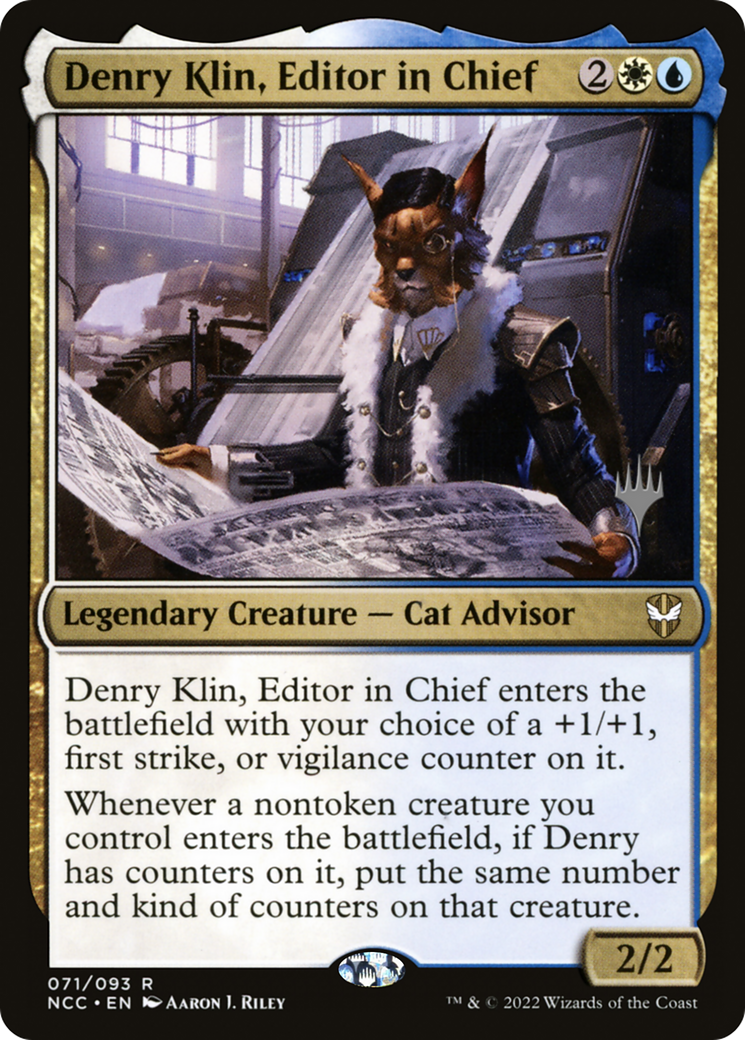 Denry Klin, Editor in Chief (Promo Pack) [Streets of New Capenna Commander Promos]