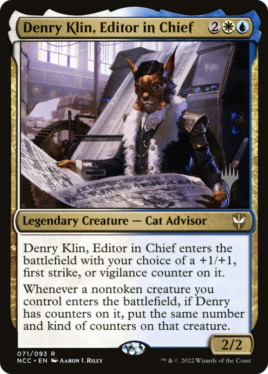 Denry Klin, Editor in Chief (Promo Pack) [Streets of New Capenna Commander Promos]