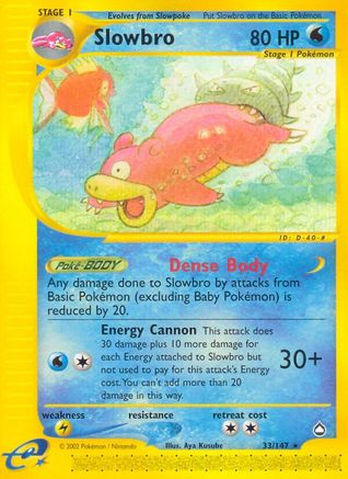 Slowbro (33) Reverse Holofoil - Aquapolis