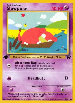Slowpoke (67) 1st Edition - Team Rocket