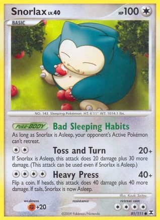 Snorlax (81) Reverse Holofoil - Rising Rivals