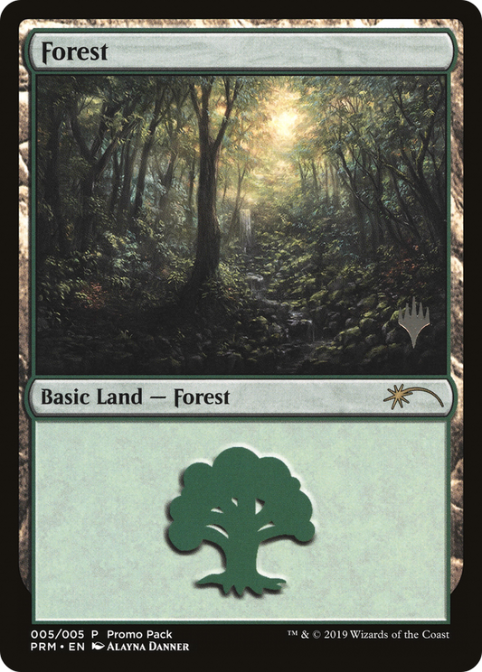 Forest (5) [Core Set 2020 Promo Pack] Foil