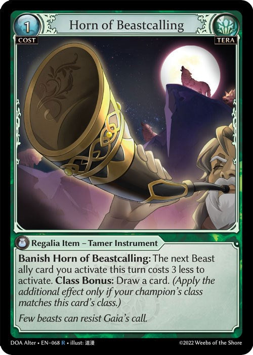 Horn of Beastcalling (068) [Dawn of Ashes: Alter Edition] Foil