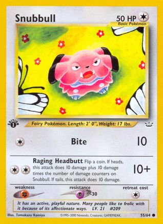 Snubbull (55/64) [Neo Revelation 1st Edition] | Silver Goblin