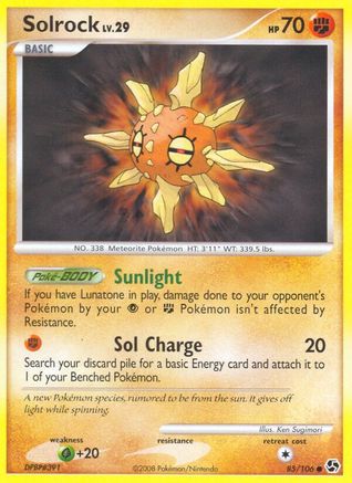 Solrock (85) Reverse Holofoil - Great Encounters