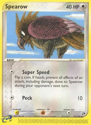 Spearow (81) Reverse Holofoil - Sandstorm