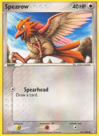Spearow (61) Reverse Holofoil - Crystal Guardians