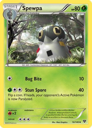 Spewpa (16) Reverse Holofoil - XY Base Set