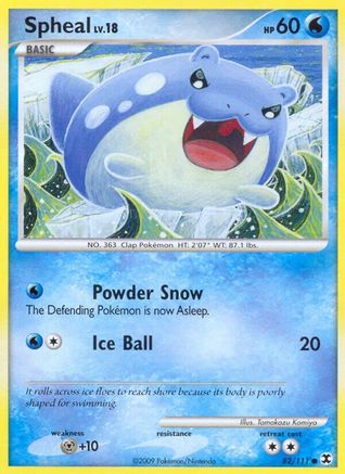 Spheal (82) Reverse Holofoil - Rising Rivals