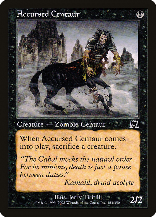Accursed Centaur [Onslaught] Foil