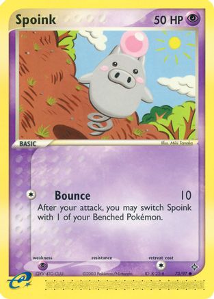 Spoink - 73/97 (73) Reverse Holofoil - Dragon