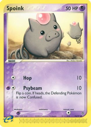 Spoink (74/97) [EX: Dragon] | Silver Goblin