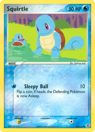 Squirtle - 082/112 (82) Reverse Holofoil - FireRed & LeafGreen