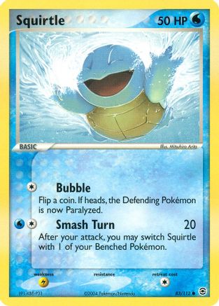 Squirtle - 083/112 (83) Reverse Holofoil - FireRed & LeafGreen