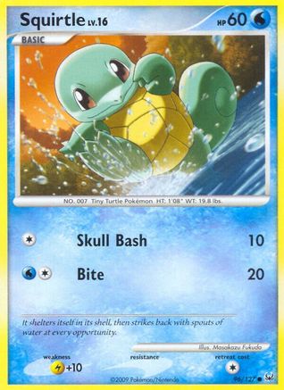 Squirtle (96) Reverse Holofoil - Platinum